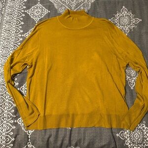 Mustard Yellow Turtleneck Sweater